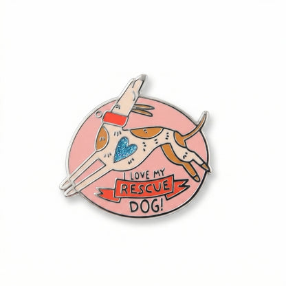I Love My Rescue Dog | Collectible Pin