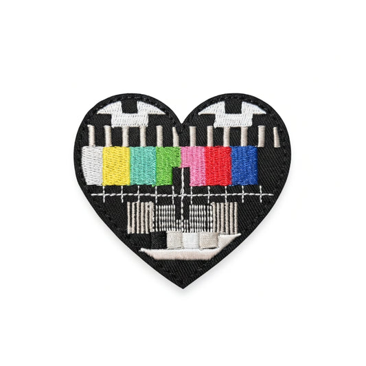 I Love TV Test Patterns | Embroidered Patch