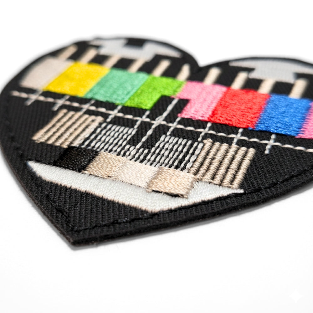 I Love TV Test Patterns | Embroidered Patch
