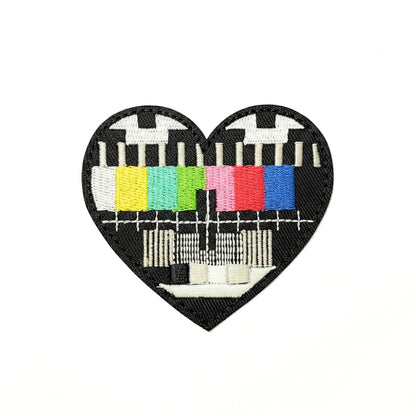 I Love TV Test Patterns | Embroidered Patch