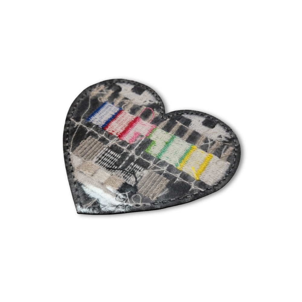 I Love TV Test Patterns | Embroidered Patch