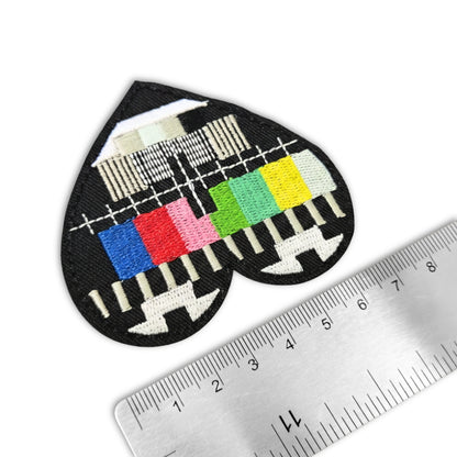 I Love TV Test Patterns | Embroidered Patch