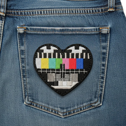I Love TV Test Patterns | Embroidered Patch
