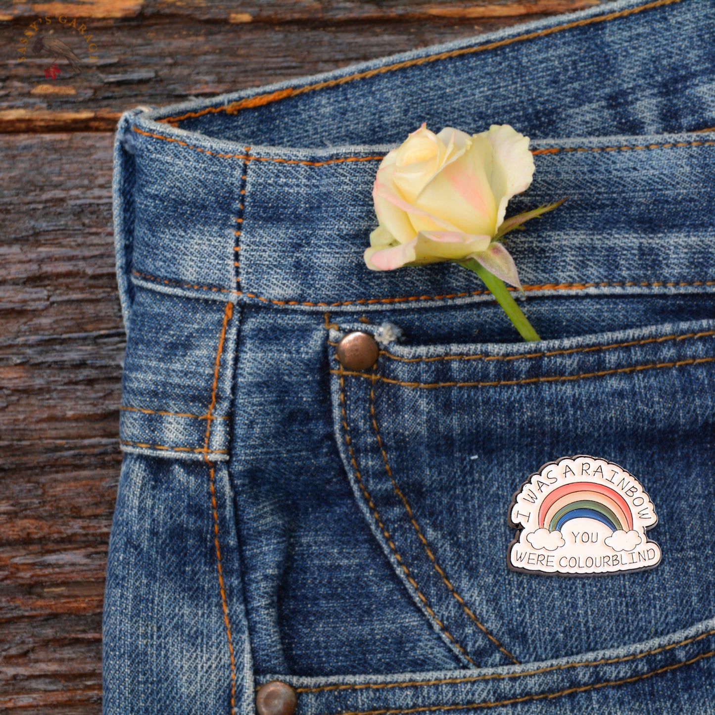 I Was a Rainbow (You Were Colourblind) | Collectible Pin