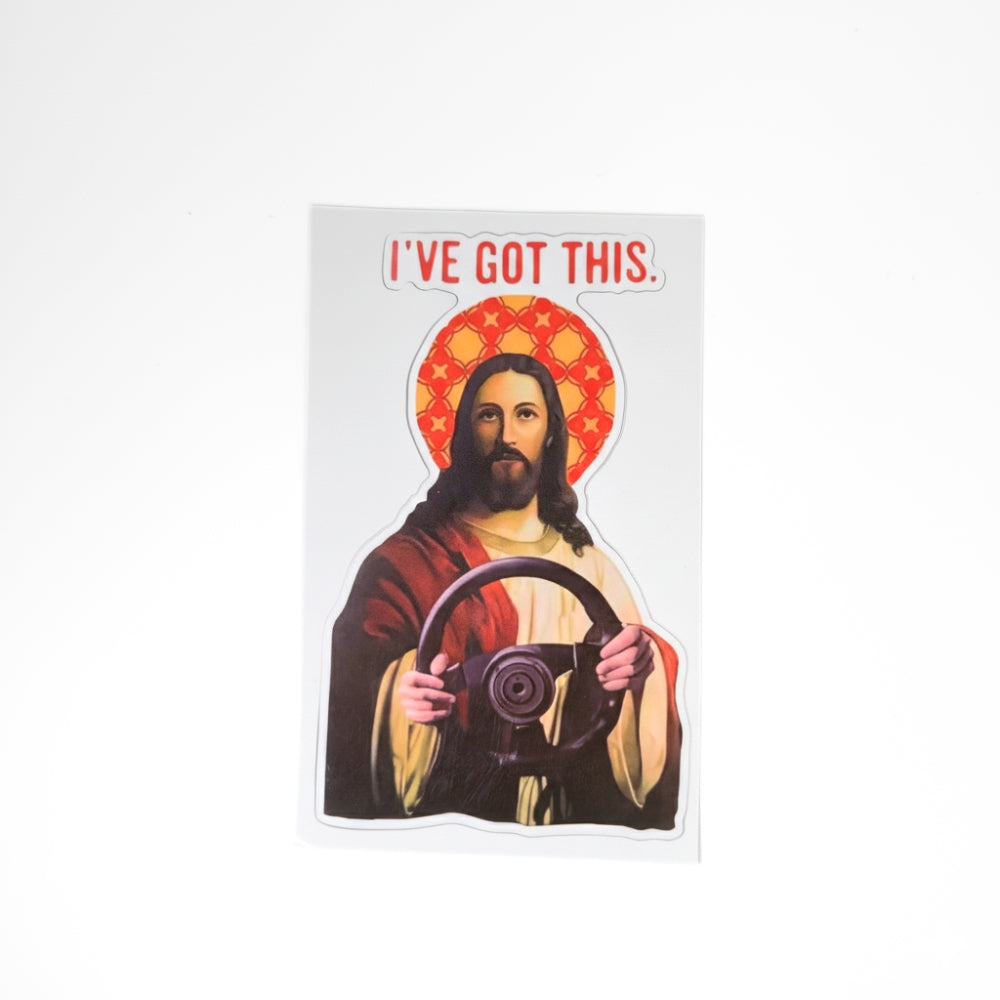 Je gère (Jésus prend le volant) | Autocollant Vinyle