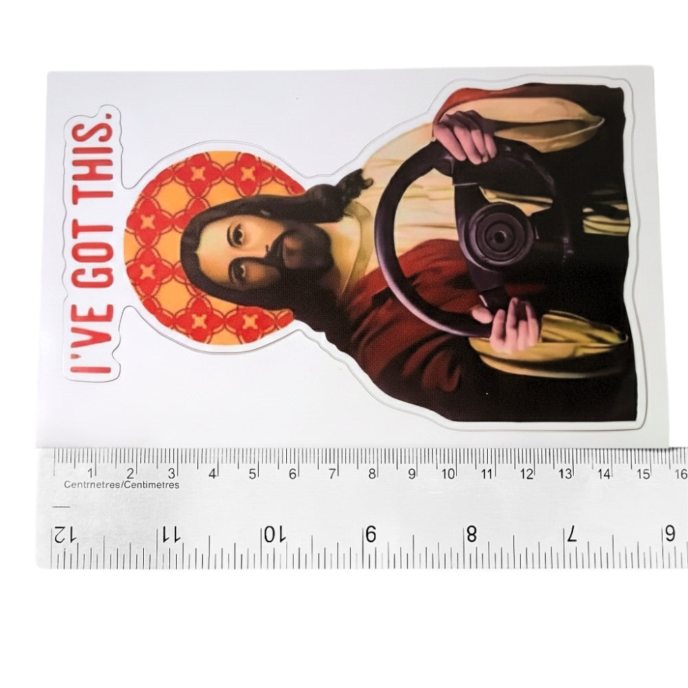 Je gère (Jésus prend le volant) | Autocollant Vinyle
