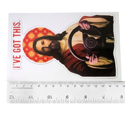 Je gère (Jésus prend le volant) | Autocollant Vinyle