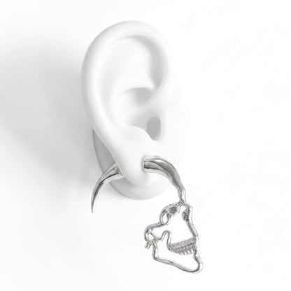 Boucles d'oreilles Tête de mort à pointes