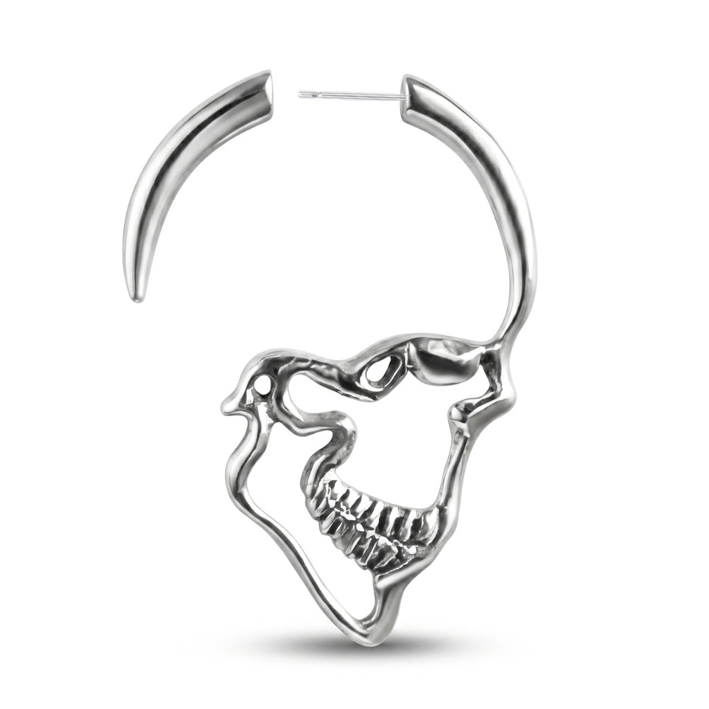 Boucles d'oreilles Tête de mort à pointes