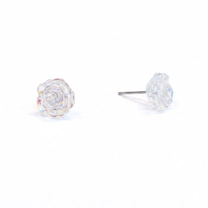 Iridescent Rose Studs | Earrings