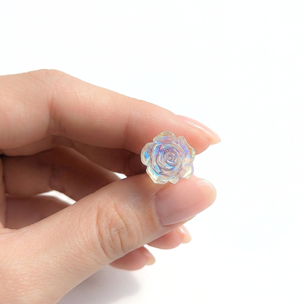Iridescent Rose Studs | Earrings