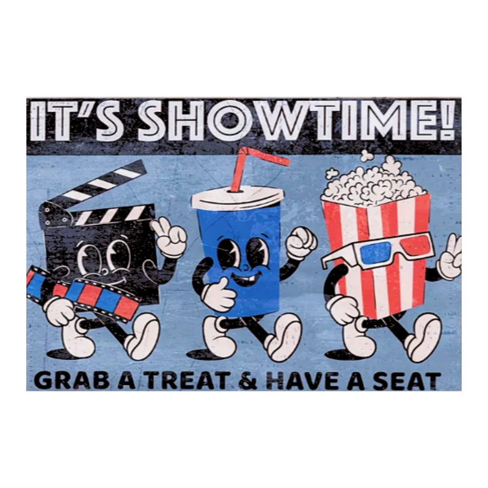Affiche de cinéma classique Showtime | Impression sur toile