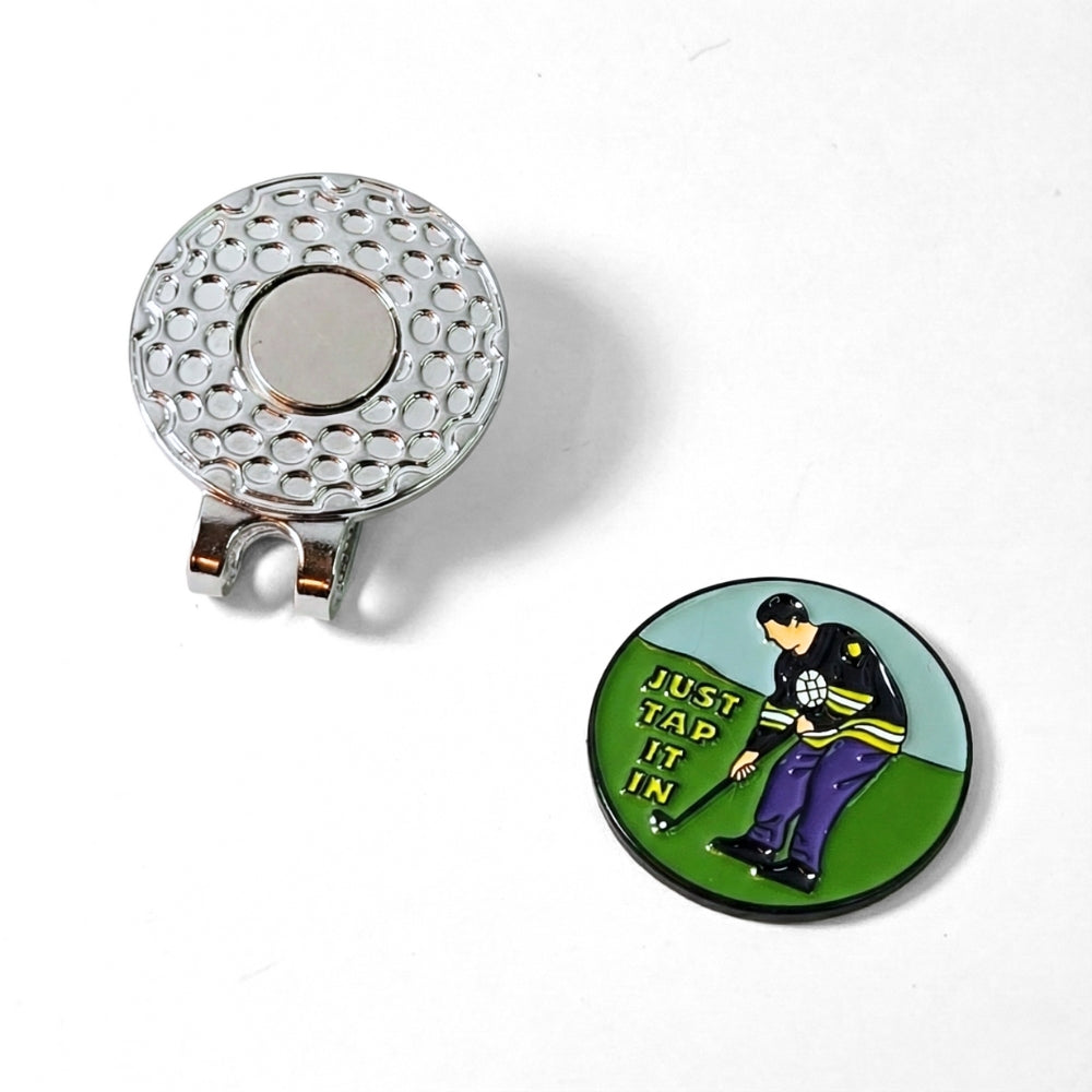 Just Tap It In | Golf Ball Marker & Clip