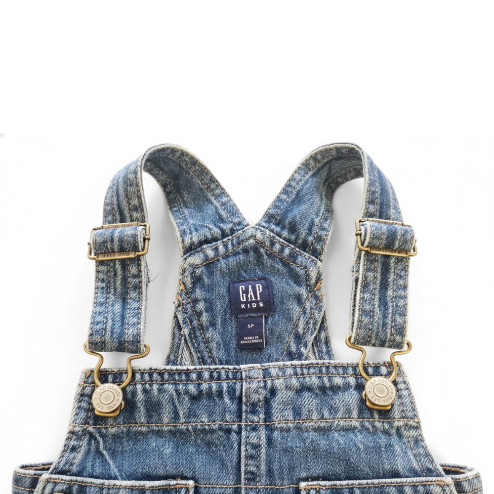 Kids 6-7Y [S] Denim Overall Shorts (Shortalls) | GAP