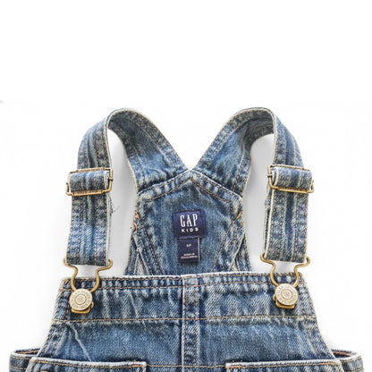Kids 6-7Y [S] Denim Overall Shorts (Shortalls) | GAP