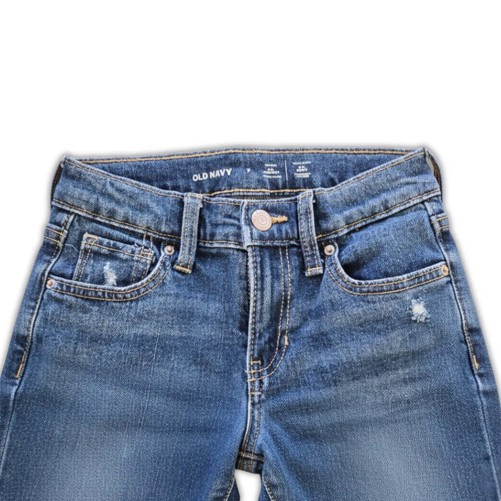 Kids 7Y High-Rise O.G. Straight Jeans | Old Navy