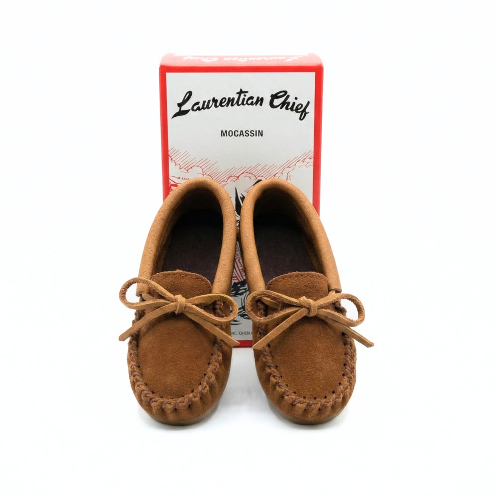 Kids [6] Genuine Moose Hide Moccasins | Laurentian Chief
