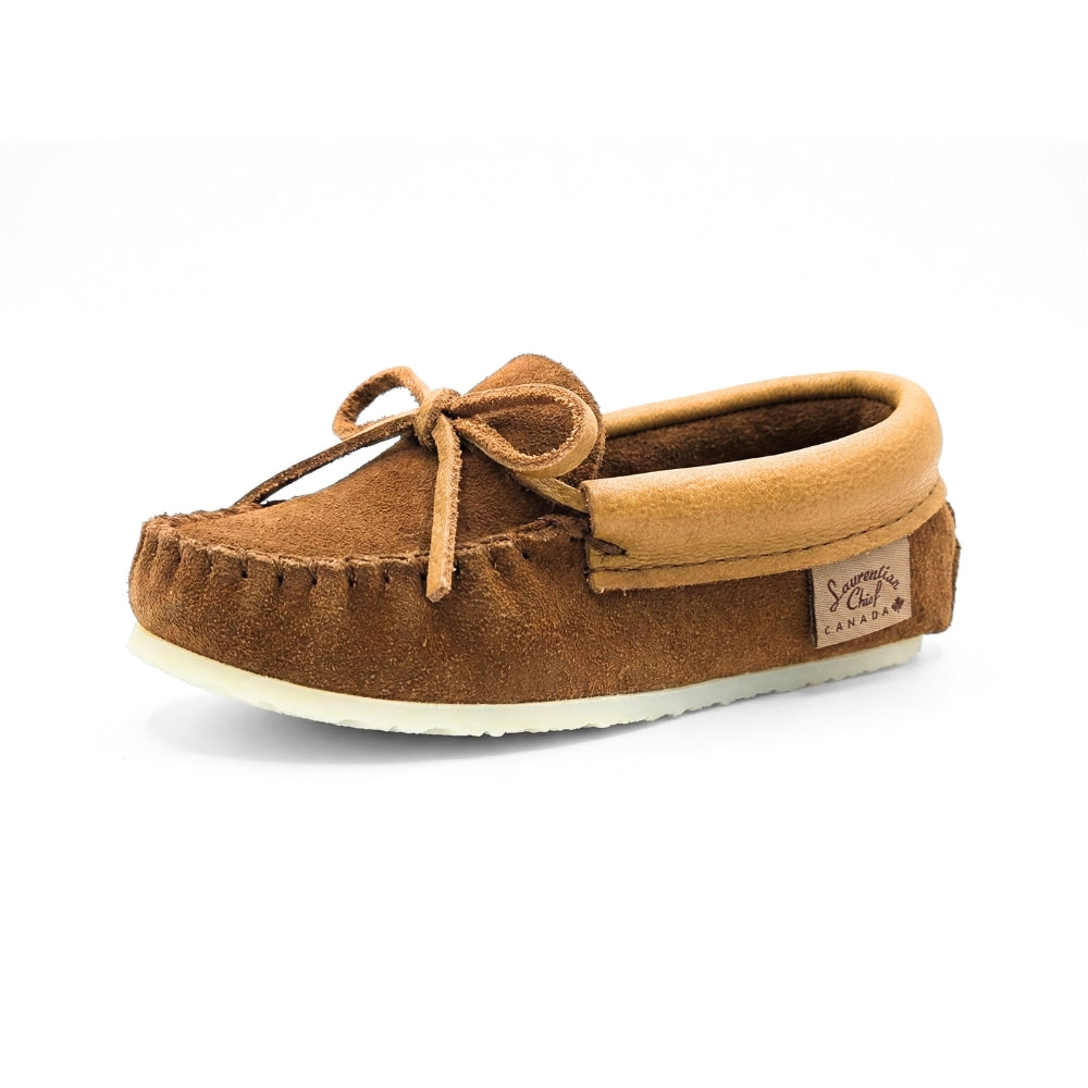 Kids [6] Genuine Moose Hide Moccasins | Laurentian Chief