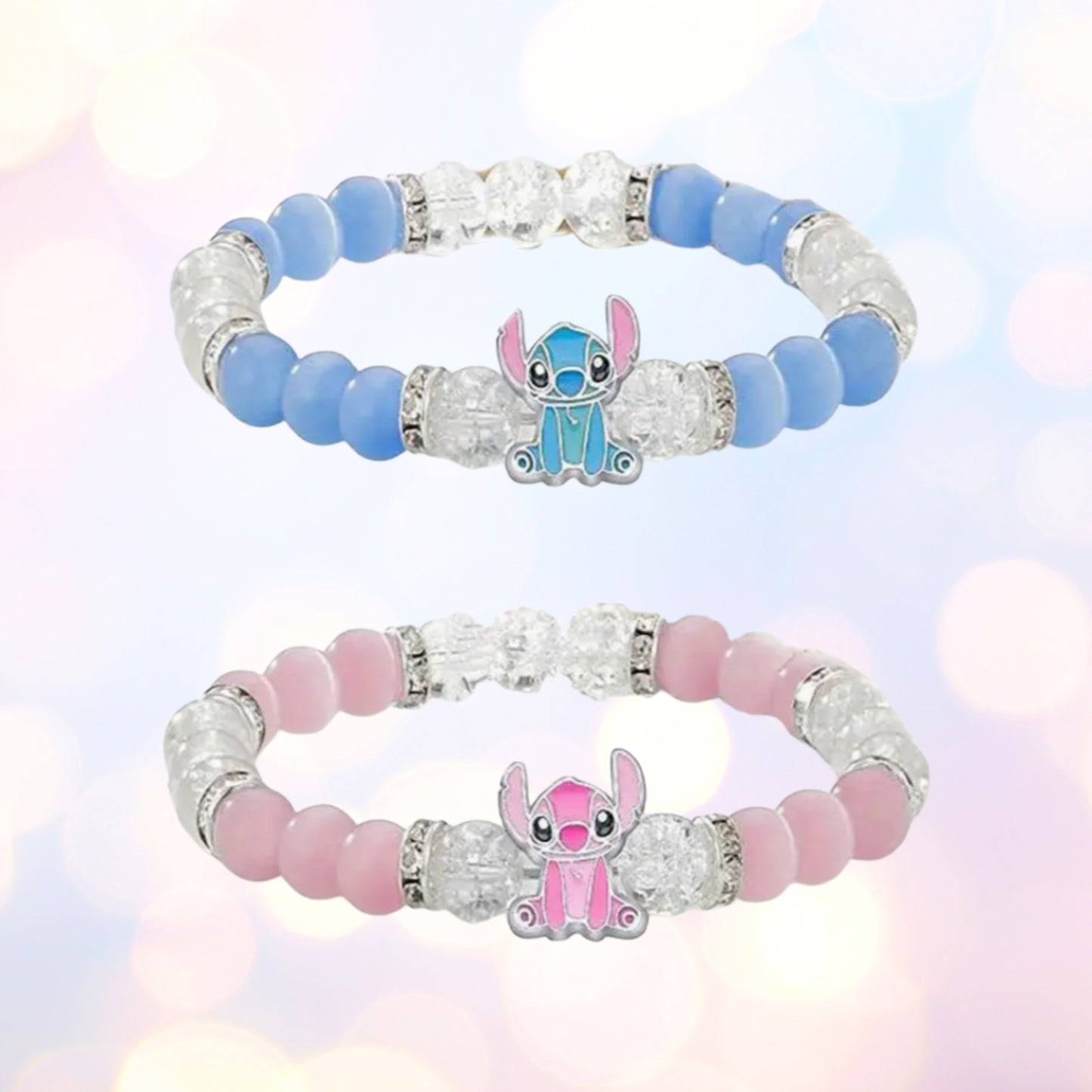 Lilo & Stitch Beaded Glitter Bracelet
