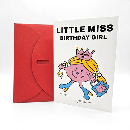Little Miss Birthday Girl | Greeting Card