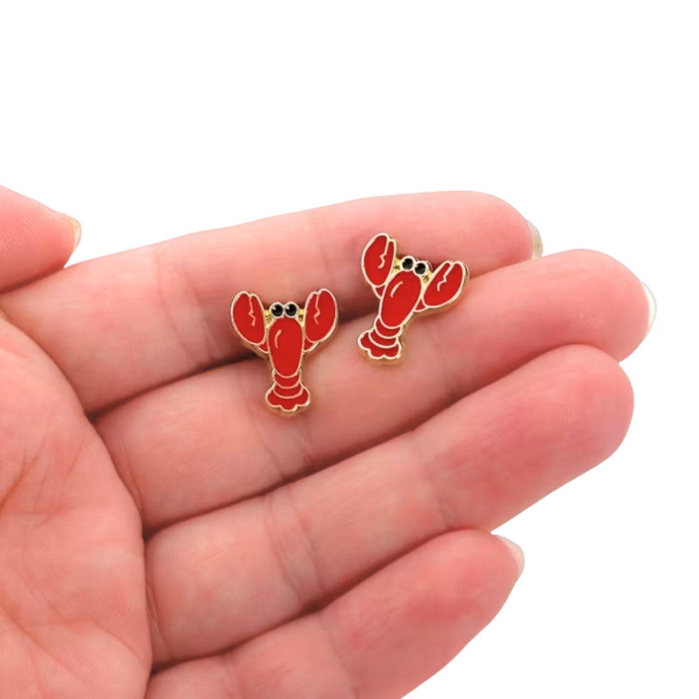 Lobster Stud Earrings