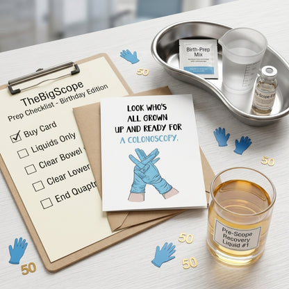 Look Who's Ready For a Colonoscopy | Greeting Card