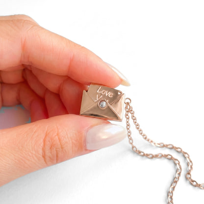 Love Letter Locket [Rose Gold] | Necklace