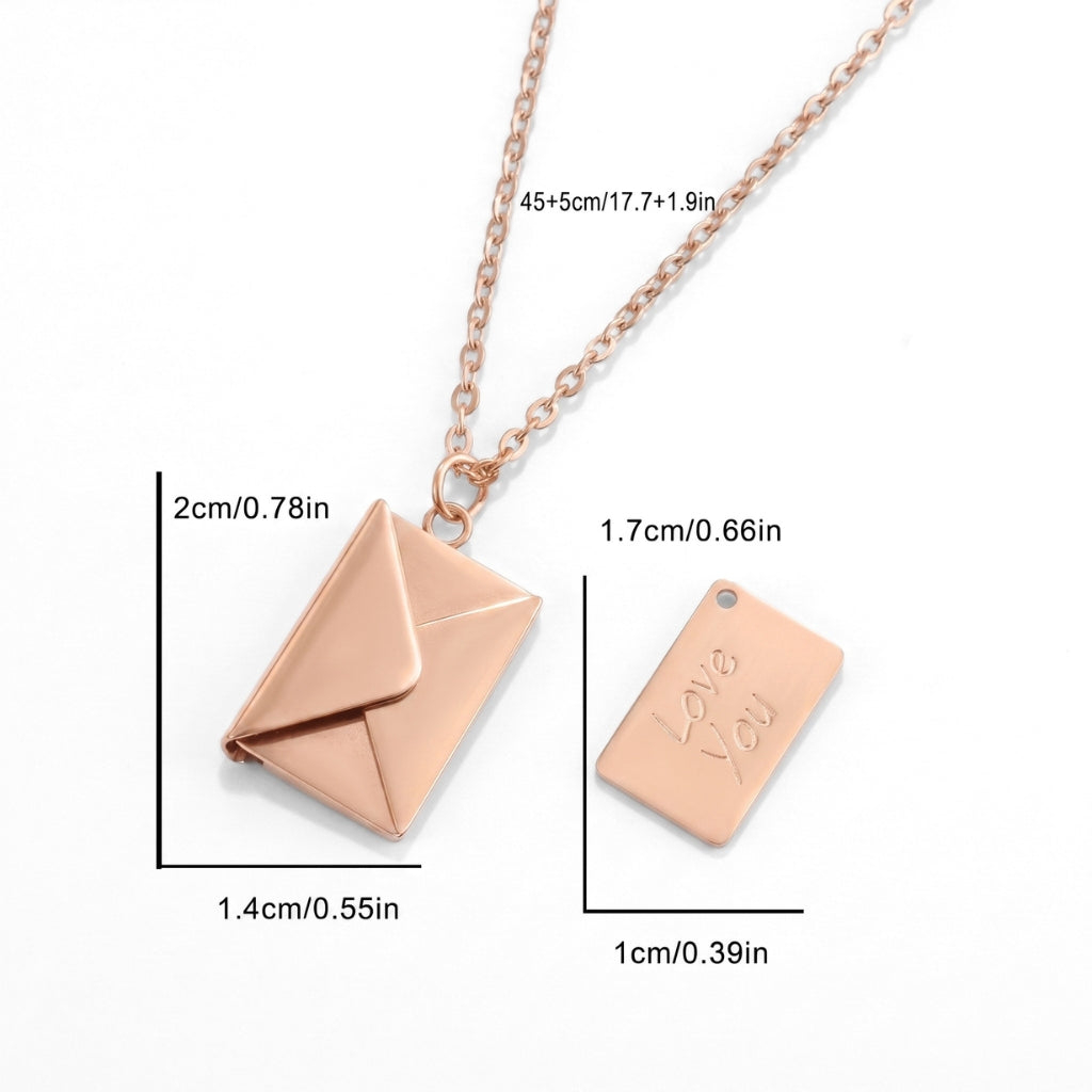 Love Letter Locket [Rose Gold] | Necklace