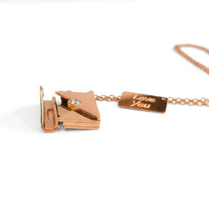 Love Letter Locket [Rose Gold] | Necklace