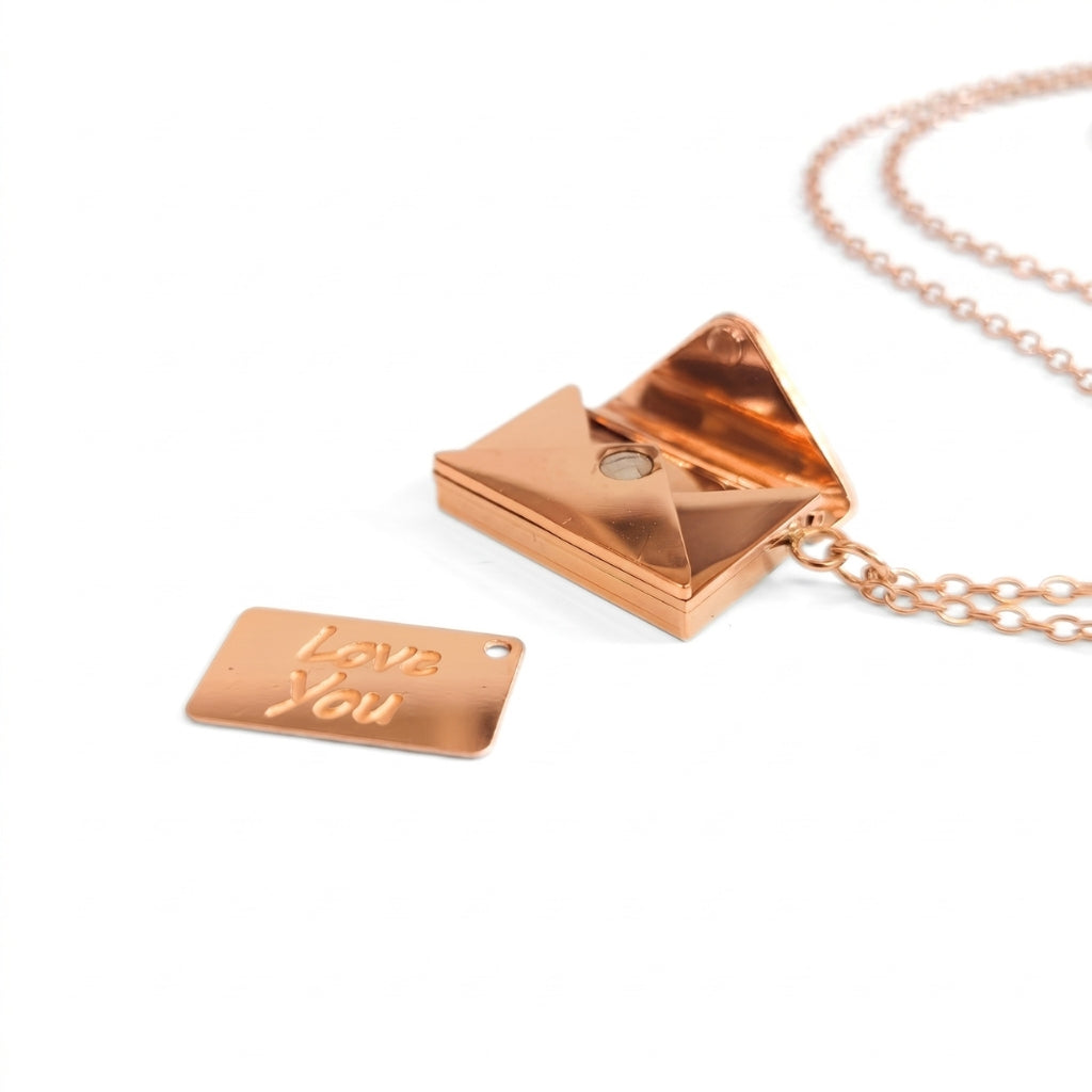 Love Letter Locket [Rose Gold] | Necklace