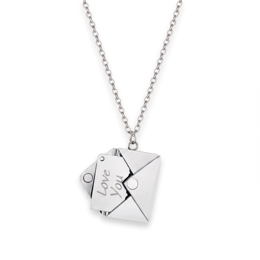 Collier médaillon Lettre d'amour