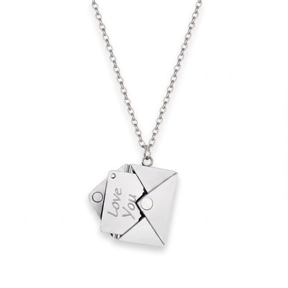 Collier médaillon Lettre d'amour