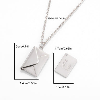 Collier médaillon Lettre d'amour