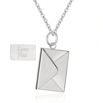 Collier médaillon Lettre d'amour
