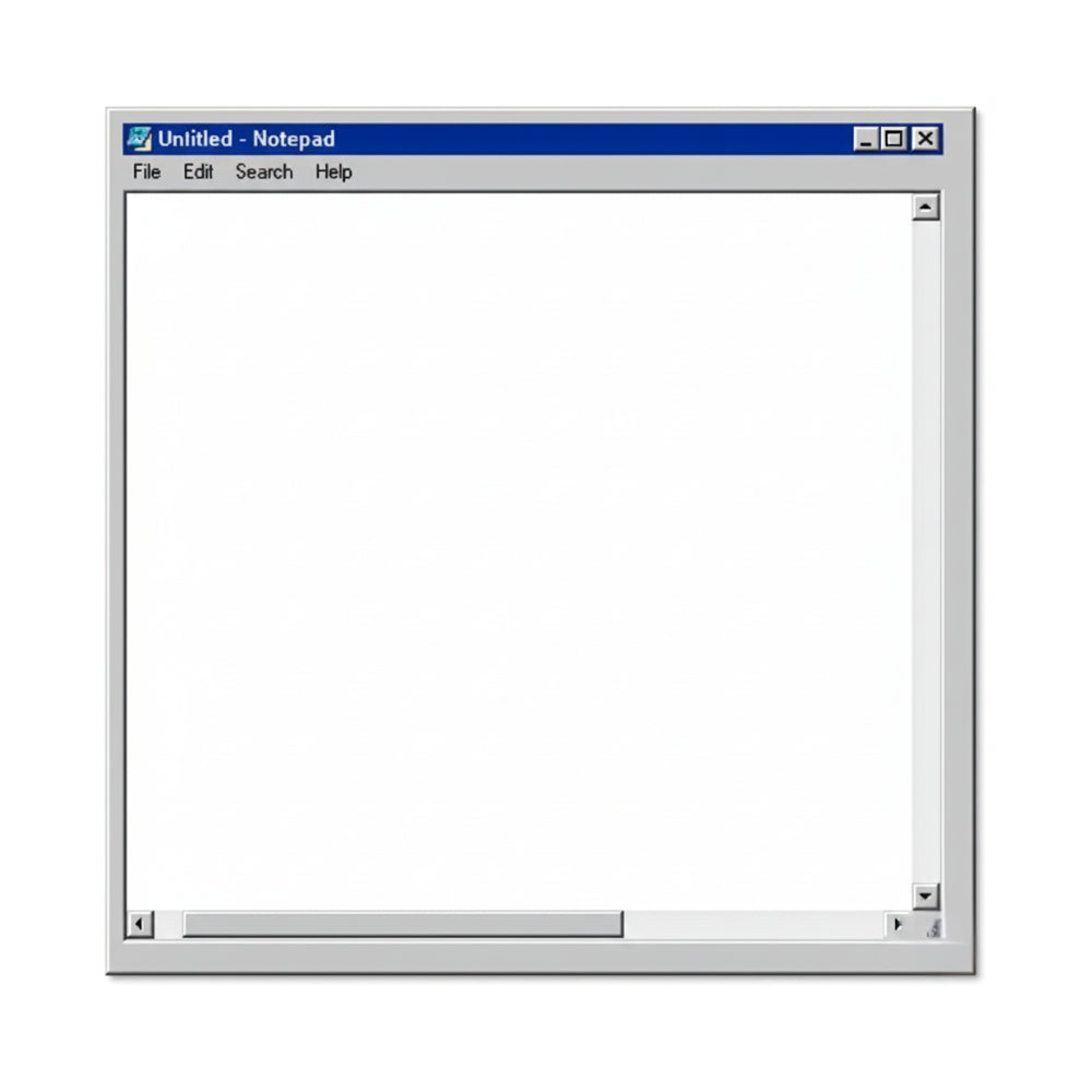MS Notepad Novelty Notepad