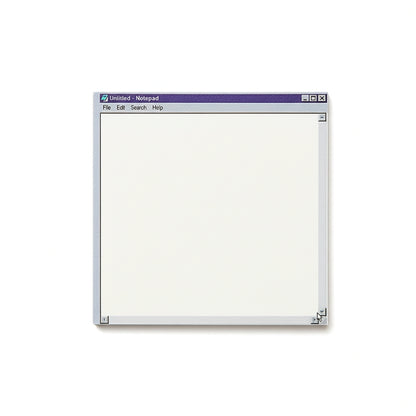 MS Notepad Novelty Notepad