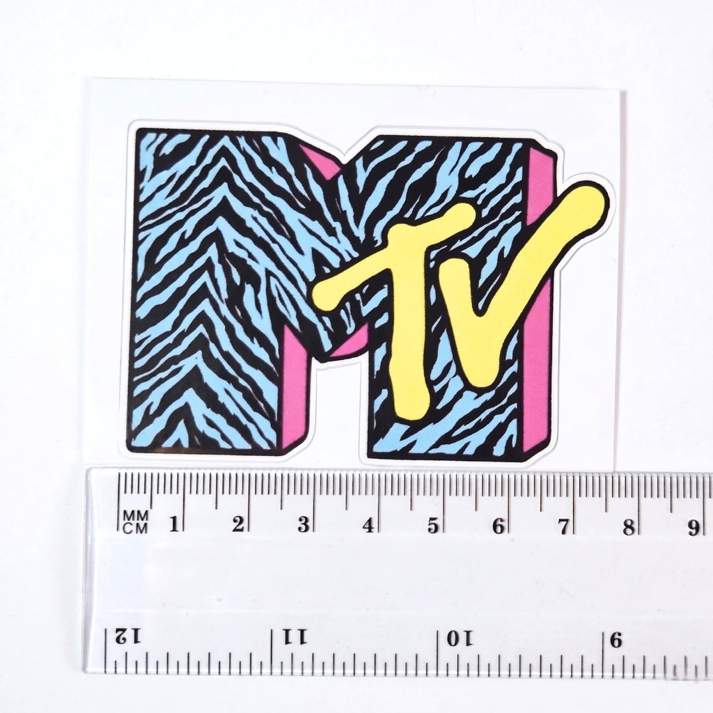 MTV Logo [Retro Blue] | Vinyl Sticker