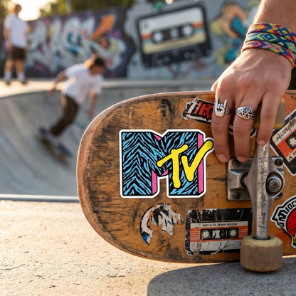 MTV Logo [Retro Blue] | Vinyl Sticker