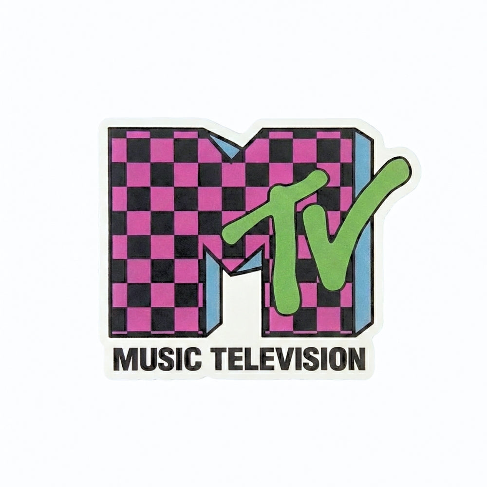 MTV Vintage Checkered Logo | Vinyl Sticker