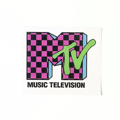 MTV Vintage Checkered Logo | Vinyl Sticker