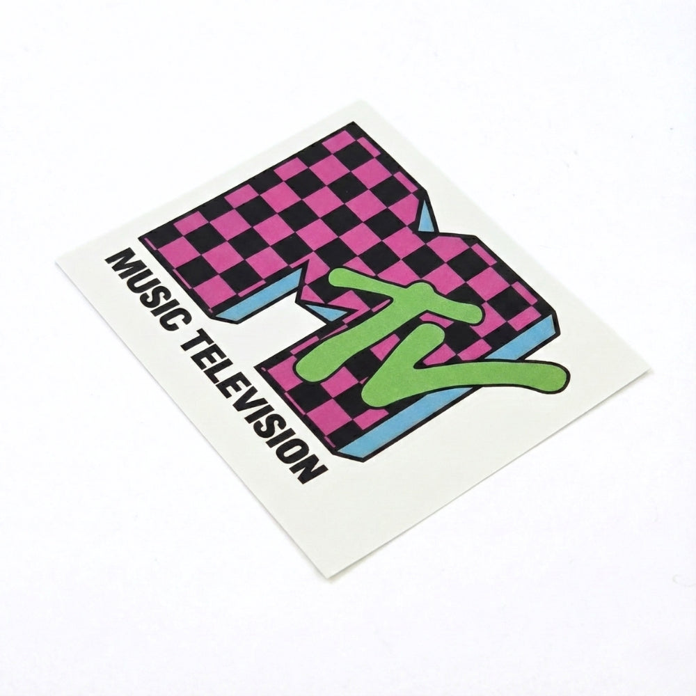 MTV Vintage Checkered Logo | Vinyl Sticker
