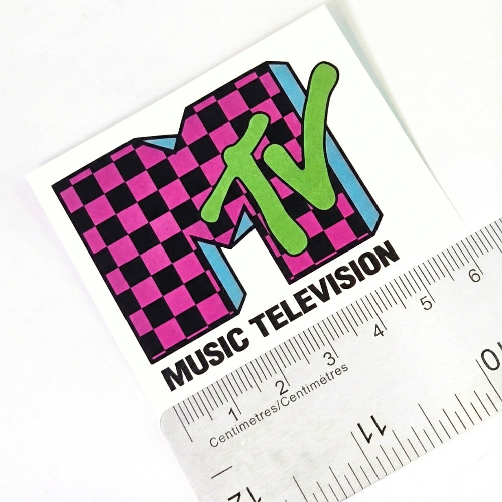 MTV Vintage Checkered Logo | Vinyl Sticker