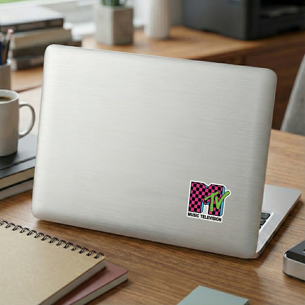 MTV Vintage Checkered Logo | Vinyl Sticker