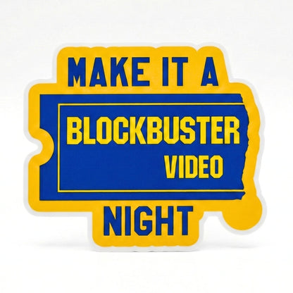 Make It a Blockbuster Video Night | Vinyl Sticker
