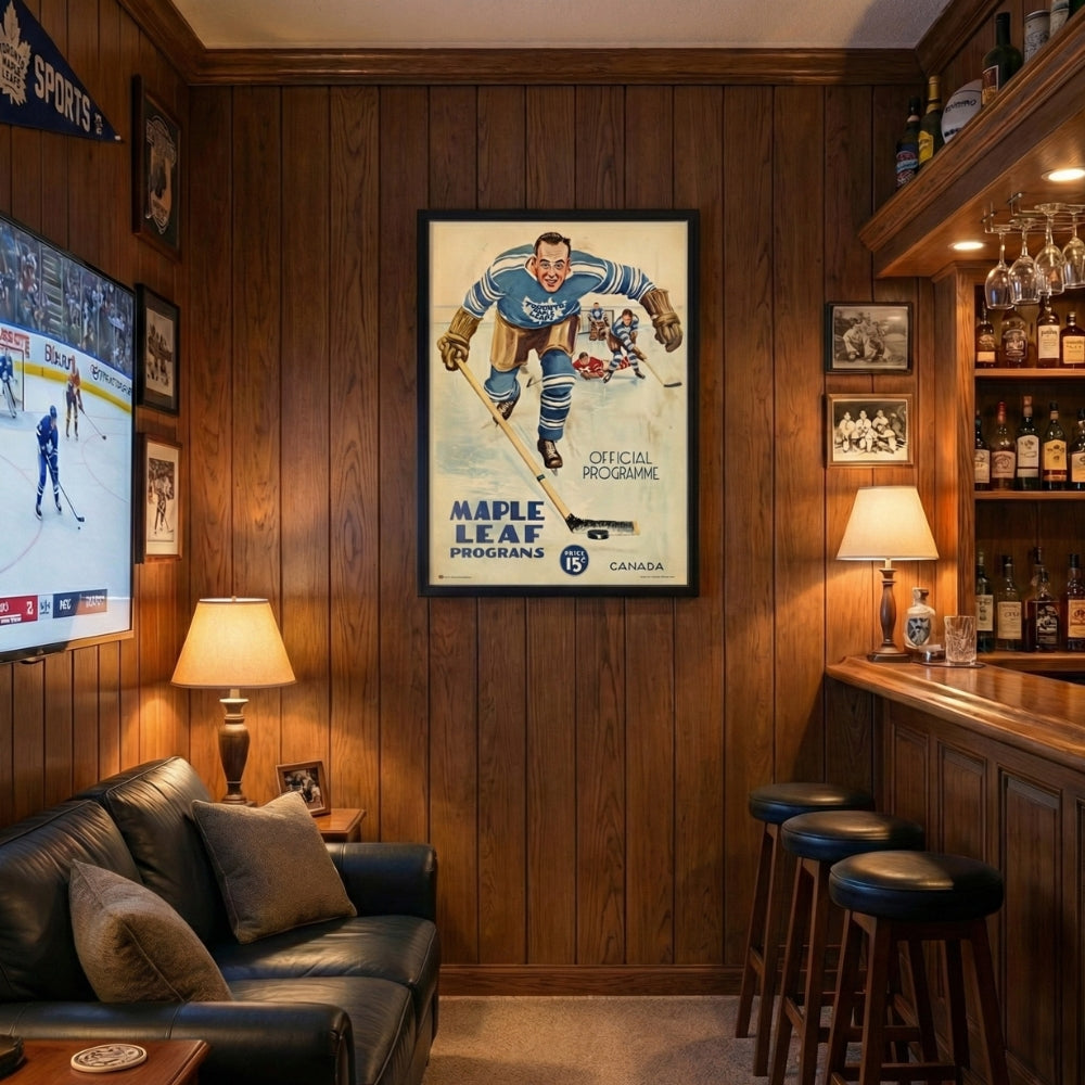 Maple Leaf Gardens Vintage Programme | Canvas Art Print