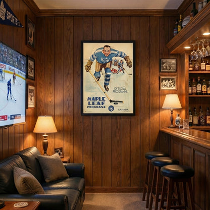 Maple Leaf Gardens Vintage Programme | Canvas Art Print