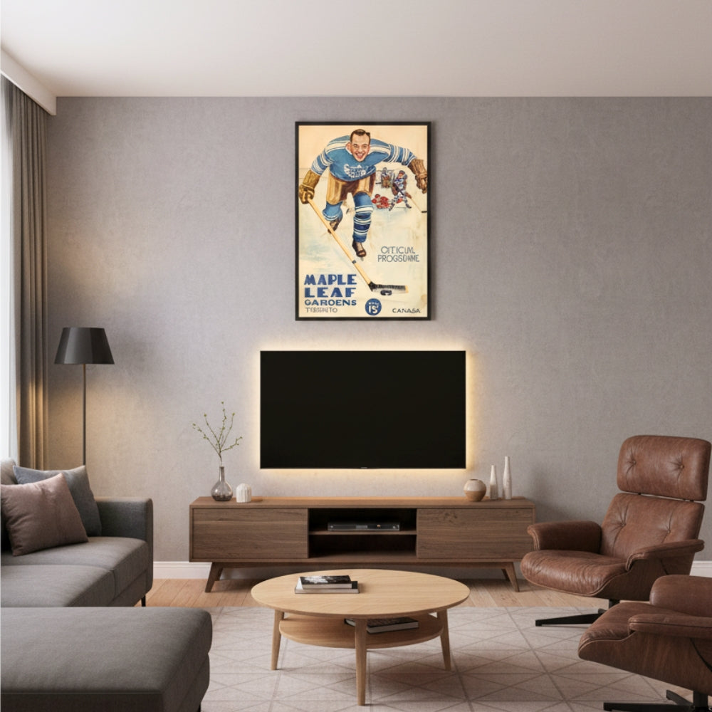 Maple Leaf Gardens Vintage Programme | Canvas Art Print