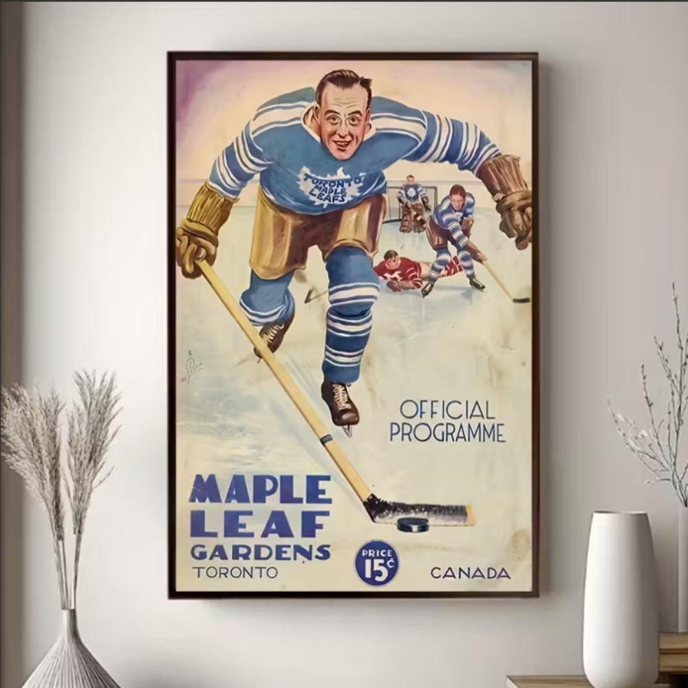 Maple Leaf Gardens Vintage Programme | Canvas Art Print