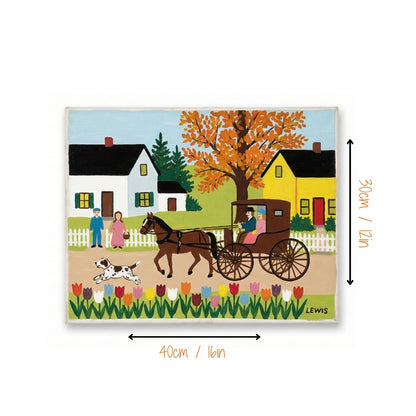 The Carriage and the Dog | Canvas Art Print