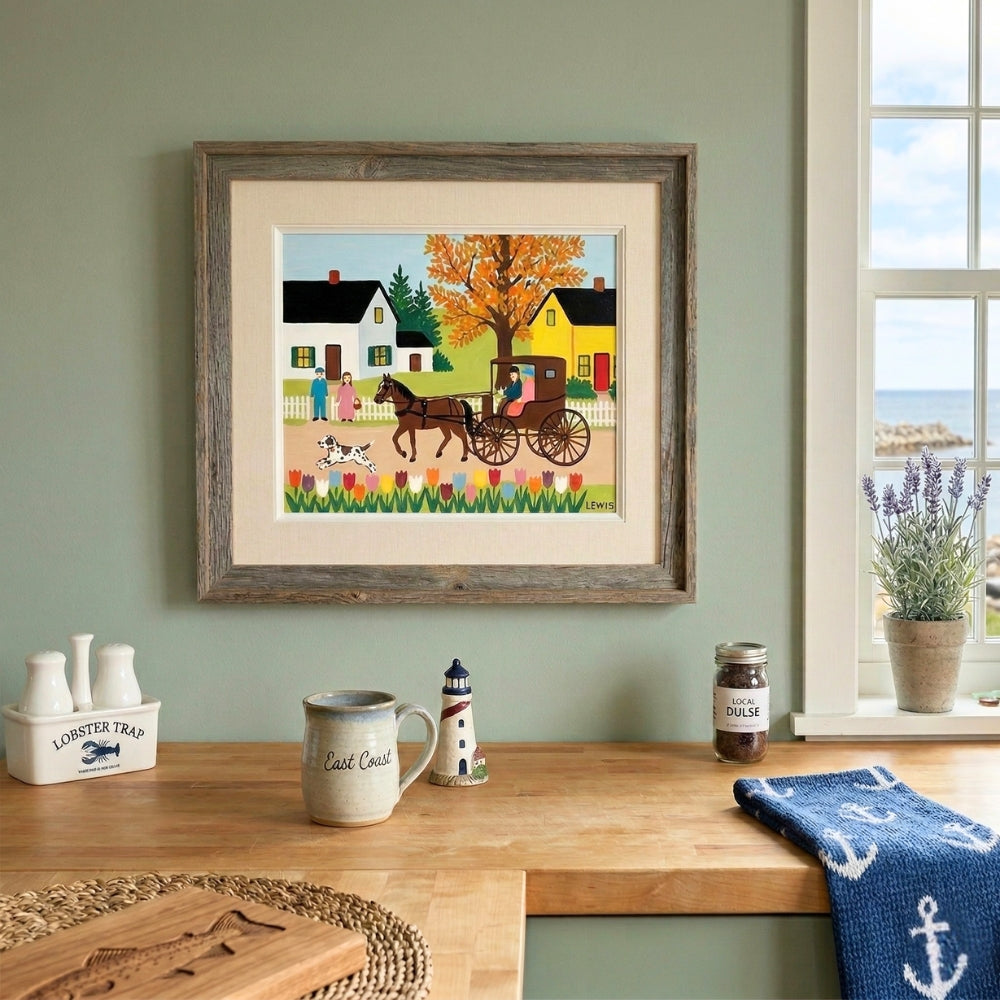 The Carriage and the Dog | Canvas Art Print